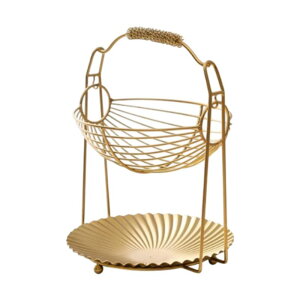 フルーツ&野菜バスケット リビングルーム用 2段フルーツバスケット