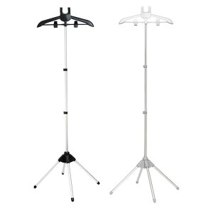 ハンドヘルドガーメントスチーマーラックスタンディングアルミ合金家庭用省スペース使いやすい高さ調節可能な衣類コート用ホルダー