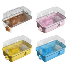 ハムスターケージハウス 透明 大型 換気 生息地 小動物用ケージ フクロモモンガ スナネズミ ウサギ モルモット