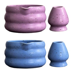 抹茶泡立て器セットセラミックティーボウルと泡立て器スタンド茶道ギフトお手入れ簡単ギフトクラフト滑らかな表面の抹茶セット