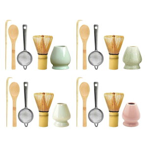 抹茶泡立て器セット 抹茶ティーメイキングキット 5点セット 装飾アクセサリー クラフト用品 卓上 リビングルーム用 日本茶道具
