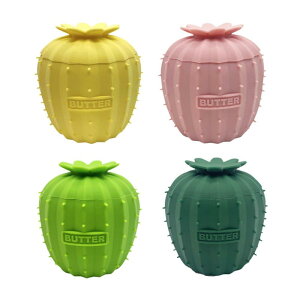 freshspreadable Butter Dish Crock Silicone킢`NGCeBu[ReỉƎMtĝ߂̃L[p[