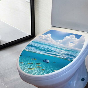 トイレの蓋用ステッカー 海の動物の壁 動物の壁ステッカー