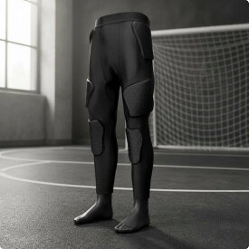 パッド入りゴールキーパーパンツ.衝突防止パッド入りトレーニングレギンス.衝撃吸収ペダリングタイツ(ゴールキーパー.サッカー選手用)