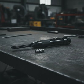 エア駆動ピンスケーラー錆取りリムーバー金属表面処理用ハンドヘルド削岩器古い塗装除去対応テクスチャーグリップ付き狭所アクセス可能ワークショップ用コンプレッサー接続式自動車整備に適用