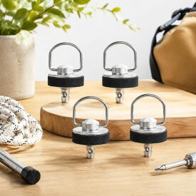 ネジマウントキット 軽金属製 ループファスナー付きマウント 取り付け簡単 ルーフキャリア用取付金具 耐久性 Uボルトクランプキット 高耐久 UTVオーナー 整備士用 オフロード用