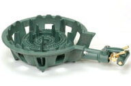 タチバナ製作所 TS-210 鋳物コンロ 二重 羽根無し・種火無し ガスバーナー ガスコンロ 普及タイプ 底枠付…