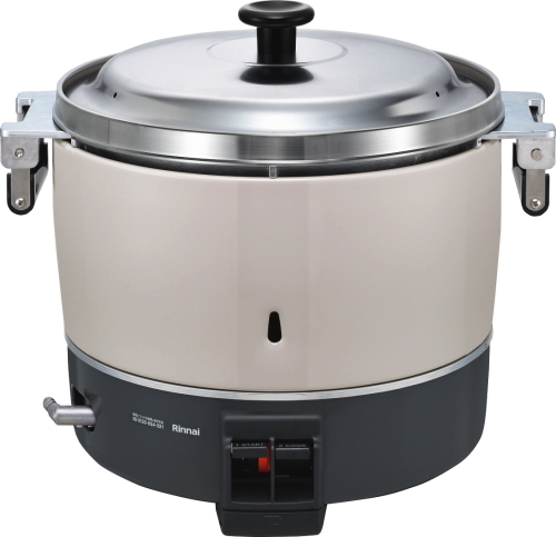ゴムホース付 リンナイ 割引 春の新作 業務用ガス炊飯器 RR-300C プロパンガス用 3升炊 6L