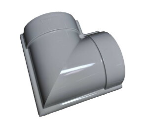 Panasonic パナソニック曲り 90度 パールグレー 丸型軒樋 アイアン丸・ハイ丸105×60mmの雨樋用〈パナソニック商品コード:KQ1645〉 15705pg〈住宅用 雨とい 雨どい 雨樋 軒樋用 部品 住宅用雨