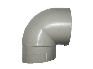 Panasonic パナソニック丸型立樋 60 エルボ 90度 パールグレー <パナソニック商品コード:KQ6542〉 15413K〈住宅用 雨とい 雨どい 雨樋 軒樋用 部品 住宅用雨どい 住宅用雨樋 雨どい用品 修