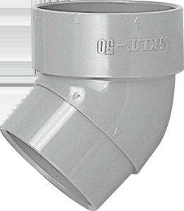 <一般流体輸送管路・排水通気設備配管・塩ビパイプ>前澤化成工業 VUパイプ VU−45KLT 45度片受エルボ 100<JIS K 6741> 913024BB