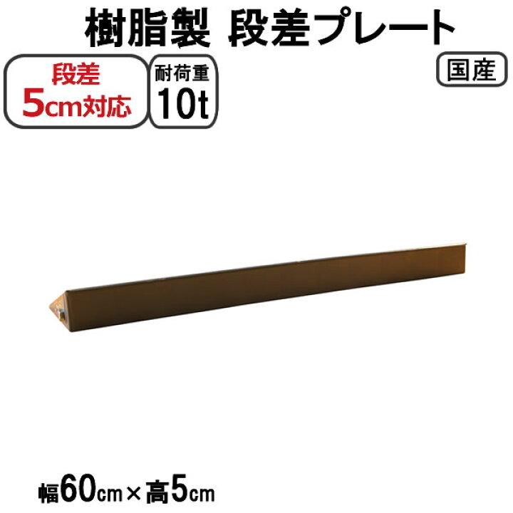 楽天市場】段差解消スロープ 段差5cm用 幅60cm 8個セット 480cm対応 耐 