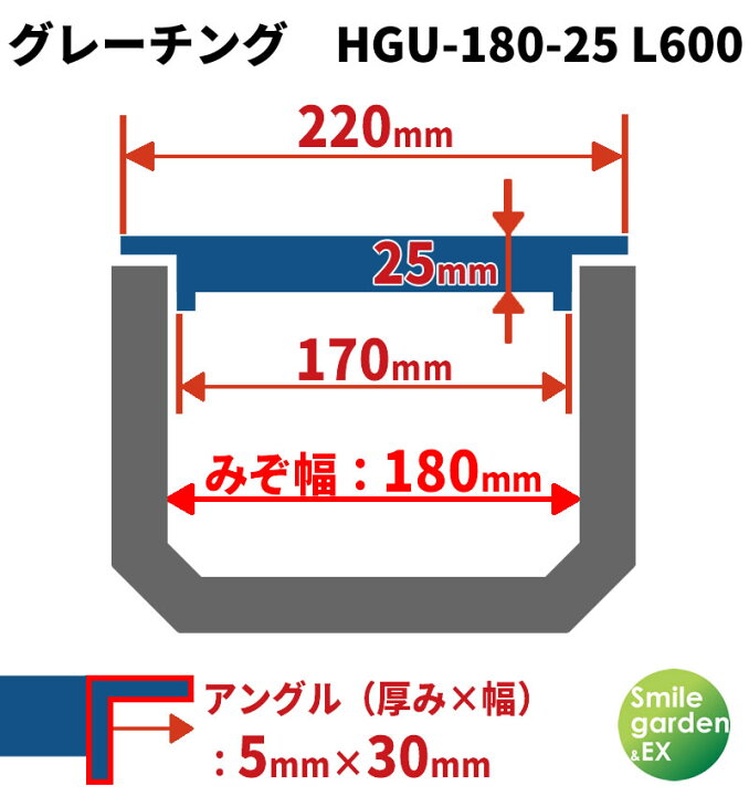 楽天市場】グレーチング 180mm 溝幅用 (T6：中型トラック) 長さ600mm U 