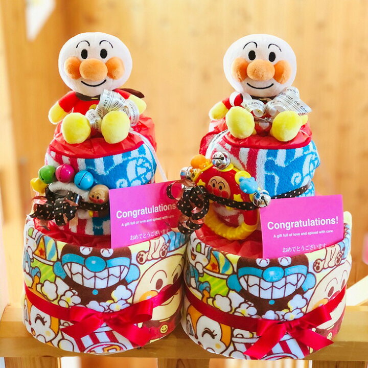 楽天市場】おむつケーキ アンパンマン 女の子 男の子 出産祝い 送料 
