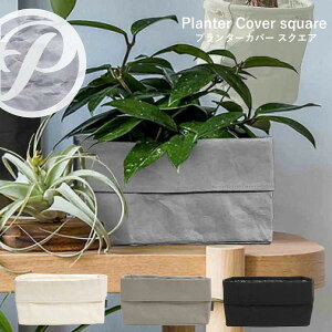プランターカバー スクエア ペーパー PP-PCSQ-P /【ポスト投函送料無料】プランター 鉢カバー 3号 4号 クラフトペーパー 軽い インテリア グリーン 観葉植物 シンプル