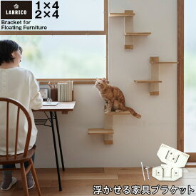 LABRICO 浮かせる家具ブラケット /【ポスト投函送料無料】/ ラブリコ 1×4 2×4 DIY 柱 柱材 浮かせる 壁面 棚 ラック ねじ止め ピン止め 石膏ボード パーツ 角材 簡単 オリジナル ワンバイ材 ツーバイ材 パイン材 おしゃれ