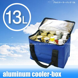 アルミクーラーバッグ13L ブルー/ クーラーボックス 保温 保冷 軽量/折りたたみ アウトドア レジャー 行楽