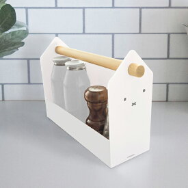 miffy ハウスボックス/ ミッフィ ミッフィー 調味料 小物 くすり リモコン ラック バスケット 持ち手付き ホワイト 収納 シンプル かわいい