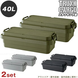 トランクカーゴ スタッキング蓋 TC-70S LOW 【2個セット】 / 【送料無料】/ トランクカーゴ スタッキング蓋 40L 収納 アウトドア BBQ DIY 座れる 園芸 ガレージ 工具箱 屋内 屋外 頑丈 丈夫 小物