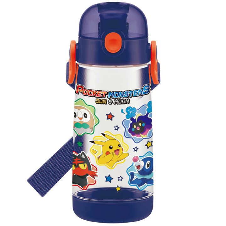 楽天市場 在庫処分 ポケモン 水筒 ワンプッシュダイレクトボトル 480ml ポケットモンスター サン ムーン18 住マイル