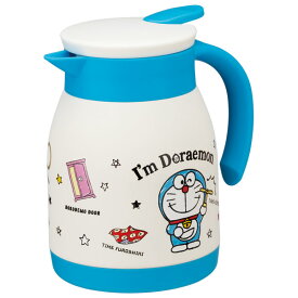 【在庫処分】ステンレス 卓上ポット I'm Doraemon ひみつ道具 600ml サンリオ ドラえもん どらえもん 真空二重構造 保温 保冷 ウォーターポット 保温ポット 魔法瓶 コーヒーポット ピッチャー 持ち手付き 洗いやすい 広口 かわいい スケーター