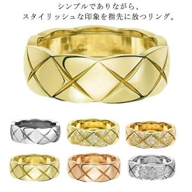 【送料無料】ダイヤ風 キラキラ ストーン付 シンプル レディースリング ステンレス アレルギー対応 アクセサリー 女性