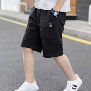 【送料無料】2枚セット 子供服 半ズボン 無地 パンツ 綿麻 ウエストゴム 男の子 部屋着 ルームウェア ジュニア 通園 入園式 卒業式 夏物 夏服