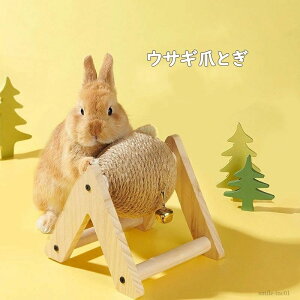 【送料無料】爪とぎ ボール ウサギ うさぎ ペット用 おもちゃ おしゃれ 遊園地 ストレス発散 運動不足対策 兎用品 18*17*18cm 四季適用