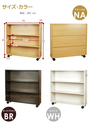 楽天市場 収納雑貨 押入れ収納 コミック収納カート Nideau