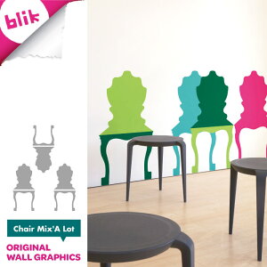 BLIK �E�H�[���X�e�b�J�[ / �u���b�N �I���W�i���E�E�H�[���E�O���t�B�b�N �`�F�A�[�E�~�b�N�X Chair Mix'A Lot BL-SJH-CMA �yP10�z/20P03Dec16�y20P�z�y���������z