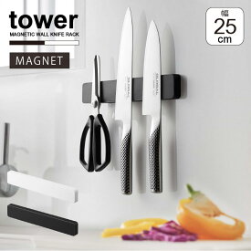 マグネット＆キッチンウォール包丁ホルダー W25 タワー / 【ポスト投函送料無料】tower キッチン 壁面 収納 マグネット ウォール バー 包丁 調理ばさみ キッチンツール ラック ホルダー