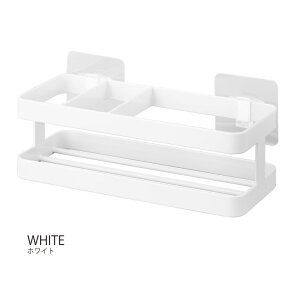 タワー tower 山崎実業 /フィルムフックスポンジ&ボトルラック /スポンジ ホルダー 洗剤 ボトル ラック スポンジ置き シンク 収納