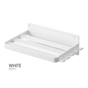 タワー tower 山崎実業 /ウォールオーラルケア洗浄器収納ラック 石こうボード壁対応 /ジェット ウォッシャー ラック 置き 台 浮かせる