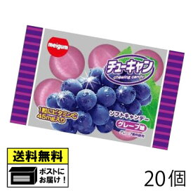 明治チューインガム チューキャン グレープ味 6粒入り（20個） チューキャン 駄菓子 飴 ぶどう味 駄菓子 送料無料 メール便