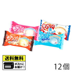 やおきん もちっとシリーズ 詰め合わせ 12個 （4種類×各3個） プリン いちご ラムネ みるく 駄菓子 メール便 送料無料 おやつ お菓子 スイーツ
