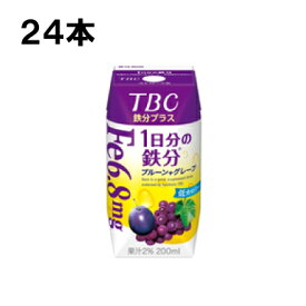 森永乳業 TBC 鉄分プラス 1日分の鉄分 200ml 24本 （24本×1ケース） TBC tbc プリズマ 紙パック