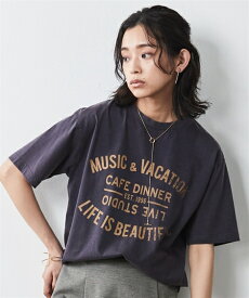 ＼クーポン有／トップス 大きいサイズ 綿100％ピグメント染ロゴプリントTシャツ シックスタイル20代30代40代50代 スマイルランド smilelandプチプラ 低価格 カジュアル ゆったりトレンド 大人