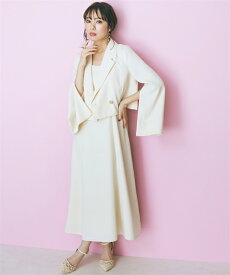 ＼クーポン有／アウター 大きいサイズ ショート丈2wayジャケット marun L LL 3L 4L 5L 6L 8L 10L 30代 40代 50代 女性 スマイルランドマルン フェミニン デート 甘め 可愛い ぽっちゃり