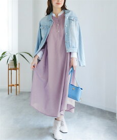 ワンピース 大きいサイズ ゆるシルエットパール調ボタン配色ワンピース L LL 3L 4L 5L 6L 8L 10L 30代 40代 50代 女性 スマイルランド