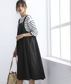 ＼クーポン有／ワンピース moz（モズ）ナイロンワッシャージャンパースカート