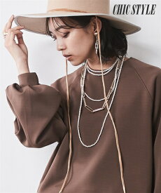 ＼クーポン有／トップス ダブルジャージパフスリーブカットソー シックスタイル（大きいサイズ対応）カジュアル 20代 30代 40代 50代 春夏秋