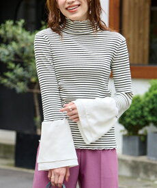 トップス 大きいサイズ 袖布帛切替カットソーカジュアル 20代 30代 40代 50代 春夏秋