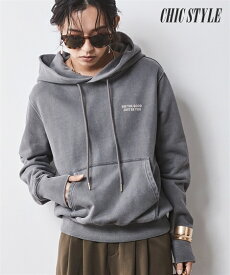 ＼クーポン有／トップス 綿100％裏起毛ピグメント染ロゴプリントパーカー シックスタイル（大きいサイズ対応）レディース 30代 40代 50代 春夏秋冬 スマイルランド smilelandあったか防寒 ぽっちゃり