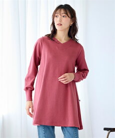 ＼クーポン有／トップス 大きいサイズ　USAコットン裏起毛ビッグシルエットAラインチュニック大きいサイズ レディース 30代 40代 50代 春 夏 秋 冬 トレンドカラー お出かけ 体型カバー あったか スマイルランド smileland