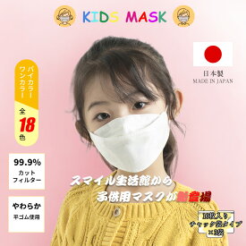 ＼先着限定クーポンで最安1袋210円／子供マスク 日本製 JN95 子どもマスク 30枚 3D立体構造 立体mask キッズ バイカラー カラーマスク 3d立体型マスク 不織布ますく 柳葉型 ダイヤモンド型 国産 マスク