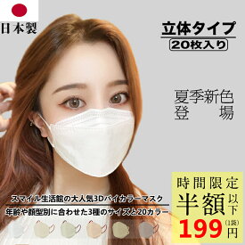 立体マスク 日本製 バイカラー N95マスク同等 マスク不織布 大きめサイズ 普通サイズ キッズ 子供用 3D立体構造 バイカラーマスク 3d立体型マスク くちばし ダイヤモンド型 カラーマスク 不織布ますく 血色マスク