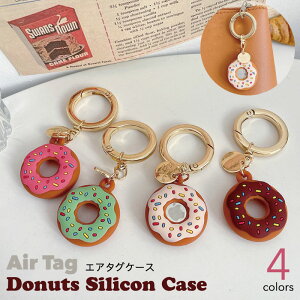 AirTag�J�o�[ �ی�P�[�X ���킢�� �h�[�i�c �V���R���P�[�X �G�A�^�O �P�[�X �A�N�Z�T���[ �L�[�z���_�[ �Ή� Apple �����h�~ �g���b�J�[ �J�o�[ �Ռ��z�� ���h�~ �y�� �����^�� �� �o�b�O ����