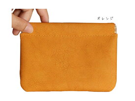 バネ式 小物入れ ミニポーチ / バッグ ポーチ かわいい コインケース コスメポーチ モバイル 携帯 フラットポーチ 片手で簡単 シンプル 定番 使いやすい 飾りなし 無地 大人 くすみカラー デイリー 普段使い バネ式開閉 レディース PUレザー 化粧ポーチ 口紅ポーチ 便利