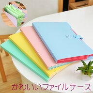送料無料 ファイルケース 可愛い パステル / ドキュメントファイル 日用品 雑貨 文具 文房具 学校 テスト…