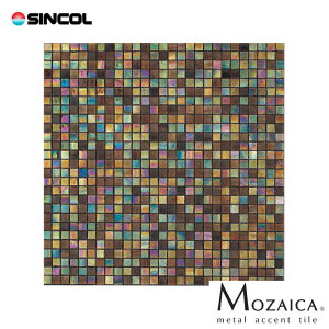 �S���V�[�g�t �A�N�Z���g�^�C���V�[�g �V���R�[�� ���U�C�J MO17543 �T�C�Y�F��295mm×295mm �ގ��F�K���X�^�C�v �y1���P�ʂł����������܂��z�����^�C���V�[�g �ȈՎ{�H �ڒ��ܕs�v MOZAICA ���U